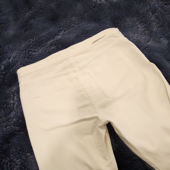 White Current/Elliott ultra high waist kick jeans with patch pockets size 29! - Picture 9 of 14